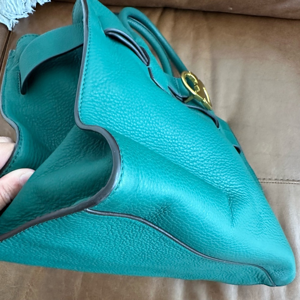 Tory Burch Gemini Link Leather Tote in Melachite - Picture 11 of 16